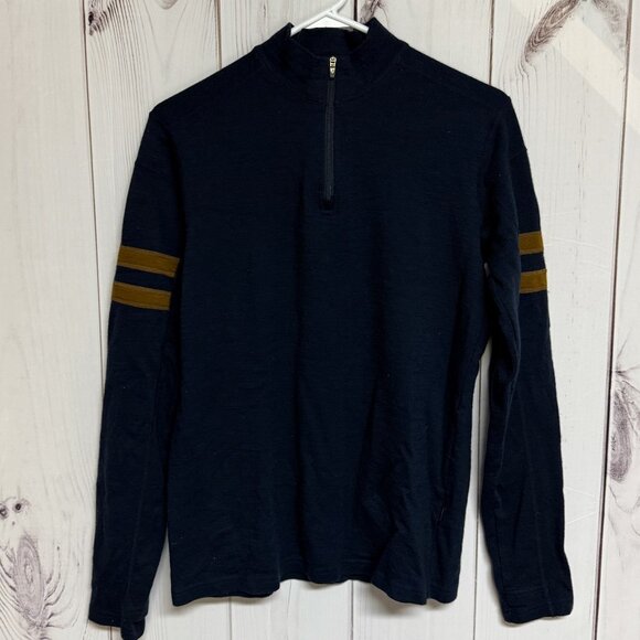 KÜHL Team Merino 1/4-Zip Men’s Medium Blue Ash Soft Wool EUC - Picture 1 of 14